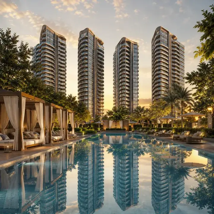 Prestige Avon landscaped gardens at the boutique ECC Road development in core Whitefield
